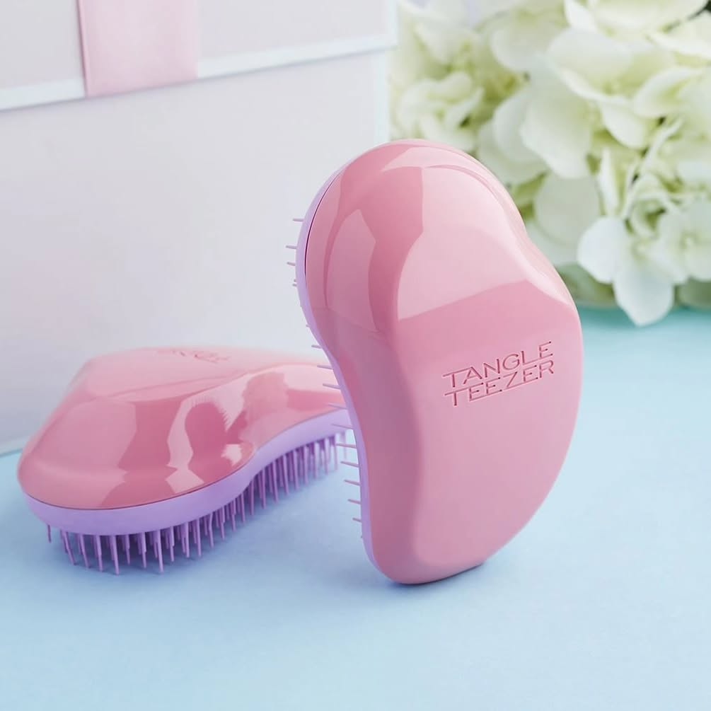 Tangle Teezer Original Detangler Brush – Ideal for Fine, Fragile, and Color-Treated Hair (Dry & Wet Use)